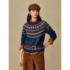 INMAN Women's Fair Isle Jacquard Wool Blend Knitwear
