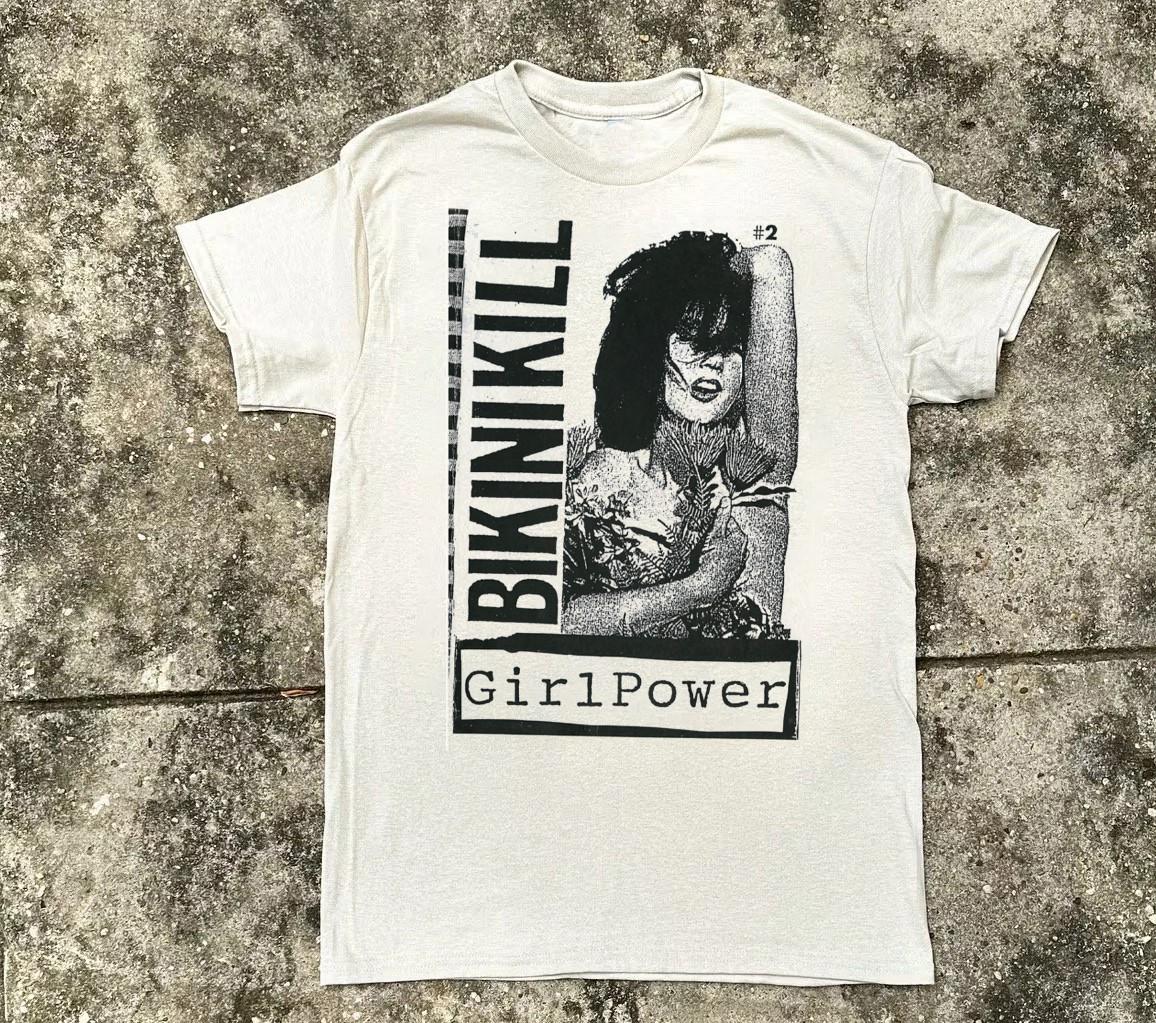 Bikini Kill White Cotton Shirt Full size S-5XL unisex BS1854 M