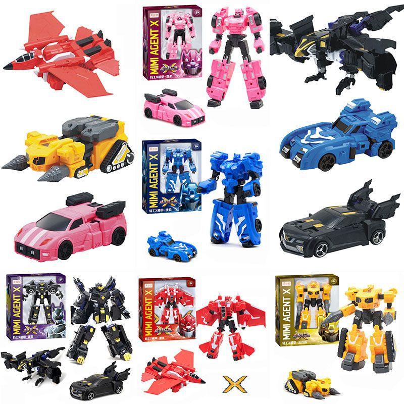 Miniforce X Lucybot Colorful 4 In 1 Transformer Car Robot Toy For Kids
