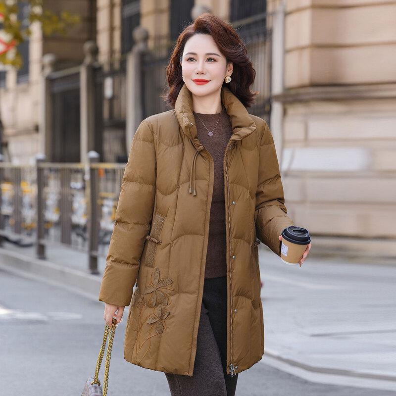 YAYA Women's Winter Mid-Length Down Jacket