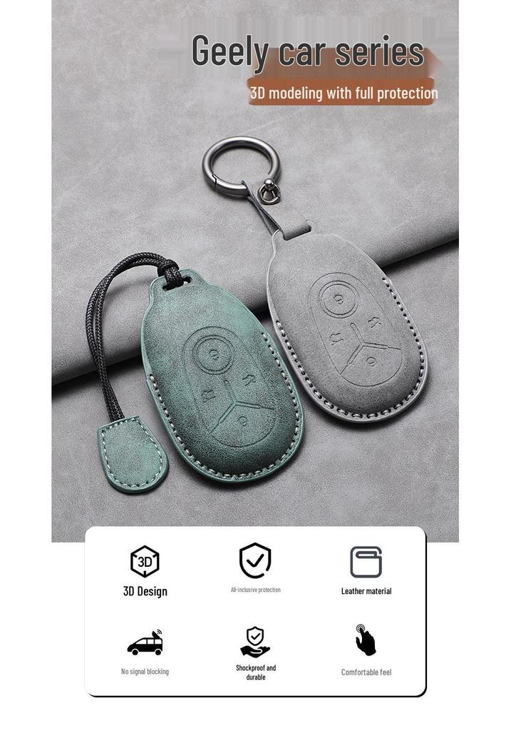 Geely Geometry G2-G12 Key Case for Exploration, Youth, Dream Editions - Anti-fall Shell Buckle