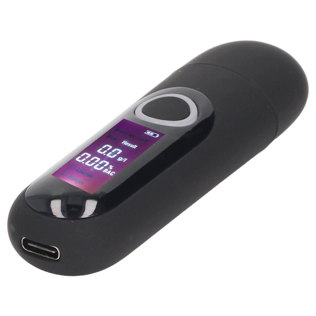 Alcohol Tester Portable High Sensitivity Semiconductor Sensor Breath Alcohol Tester with USB Cable