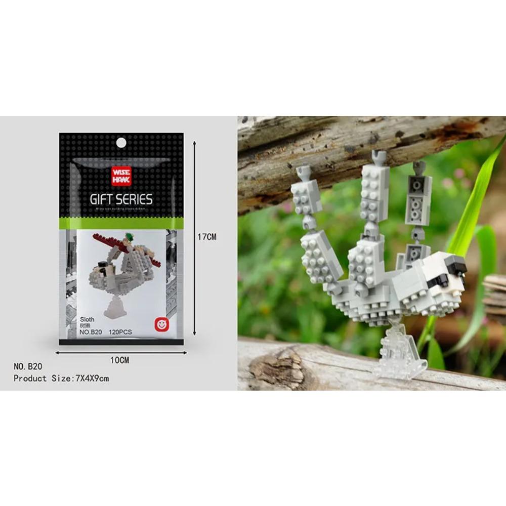 Mini Building Blocks 3D Animal Diamond Model Micro Bricks Dog Cat Bird Moose Wolf Panda Macaw Toys For Children Birthday Gifts