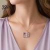 Stylish Women Necklace Birth Flower Necklace Floral Book Pendant January