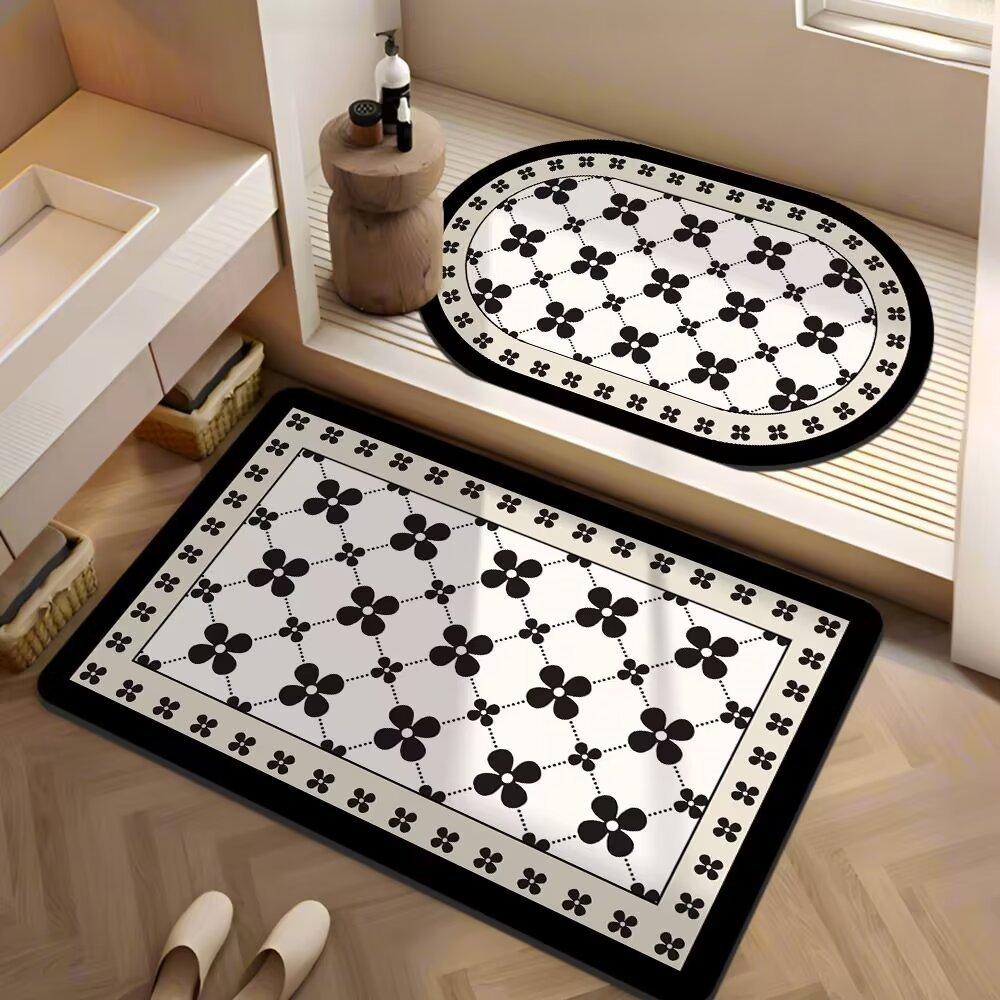 Bathroom Floor Mat Bathroom Non-slip Absorbent Toilet Strong Door Washroom Diatom Mud Quick Drying Mat Carpet Bathroom