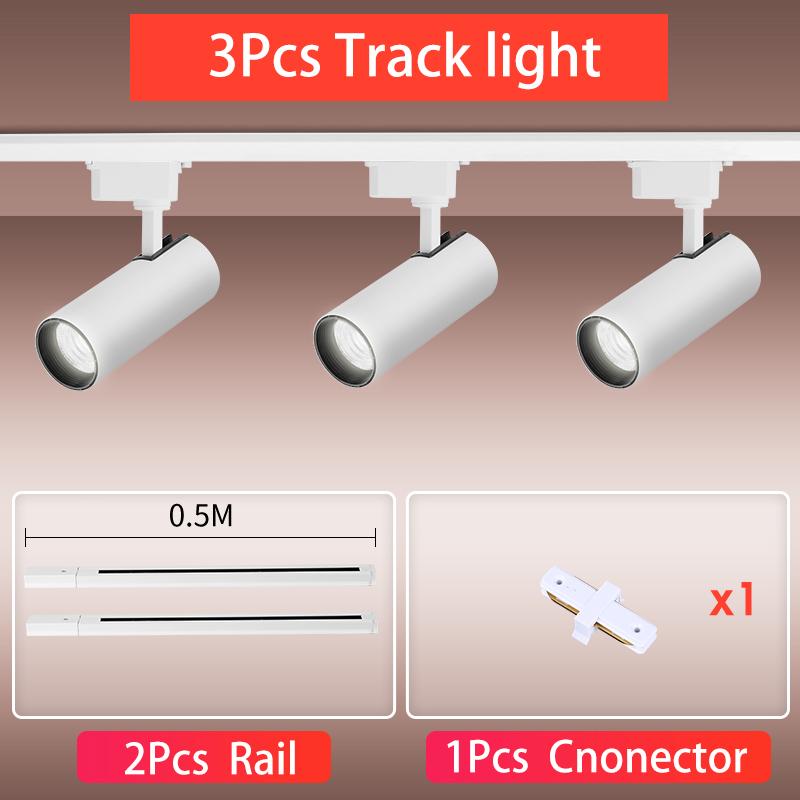 Led Track Light Set Spotlight Track Lamp 220v Shop Lighting Rail 30W Spot Lights For Clothing Store Decoration Luminaire