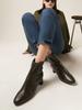 Blanc Sur Blanc Charlotte Ankle Boots Khaki