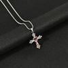 Personality Punk Multiple Crosses Pendant Necklace for Men Women Stainless Steel Fashion Hip-hop Street Party Daily Wear Jewelry