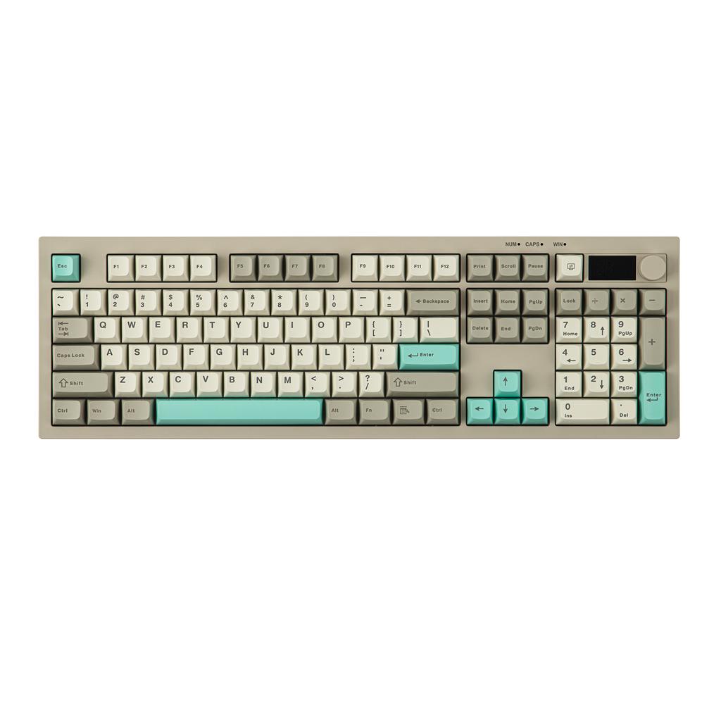 Aula S102 PRO Tri-model Silent Membrane Keyboard 2.4G Wireless TFT Display Volume Knob RGB Full Size ANSI US for PC Game Office