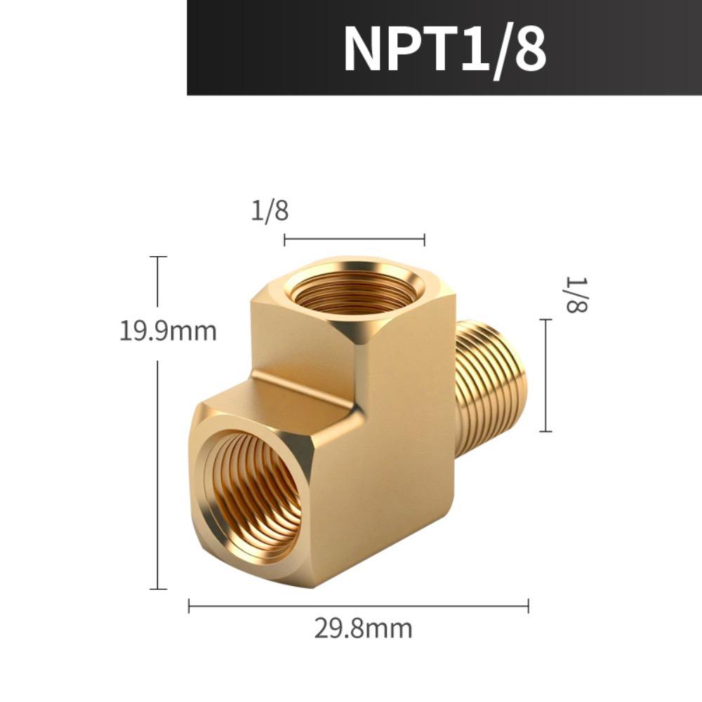 

Professional Brass NPT Fitting Corrosion Resistant High Pressure Pipe Fitting Durable Splitter Tee Gas Systems