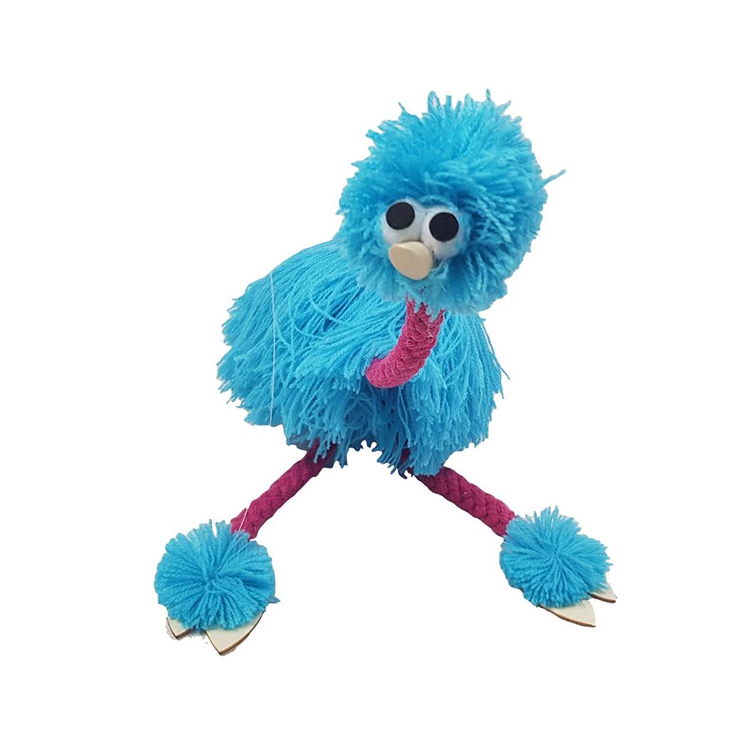 Fadenpuppe Strauß, lustige und kreative Puzzle-Fadenpuppe, neues und einzigartiges Puppenspielzeug