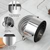 Flower-Shaped Stainless Steel Dumpling & Cookie Mold with Lace Press
