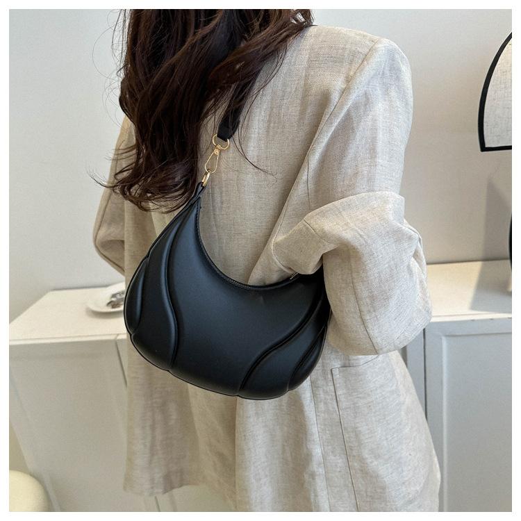 Women'S Simple Solid Color Handbag Soft Shoulder Bag High Quality Fashion Women'S Bag Shopping Crossbody Bag