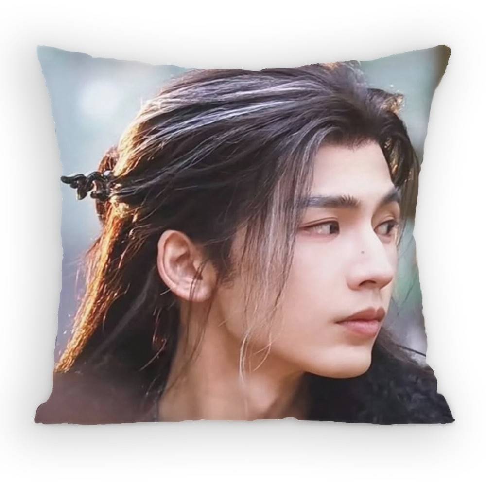 Zhang Linghe Pursuit of Jade Pillow Case Antidustmite Pillowcase Invisible Zipper Silky Sofa Cushion Cover for Bedroom