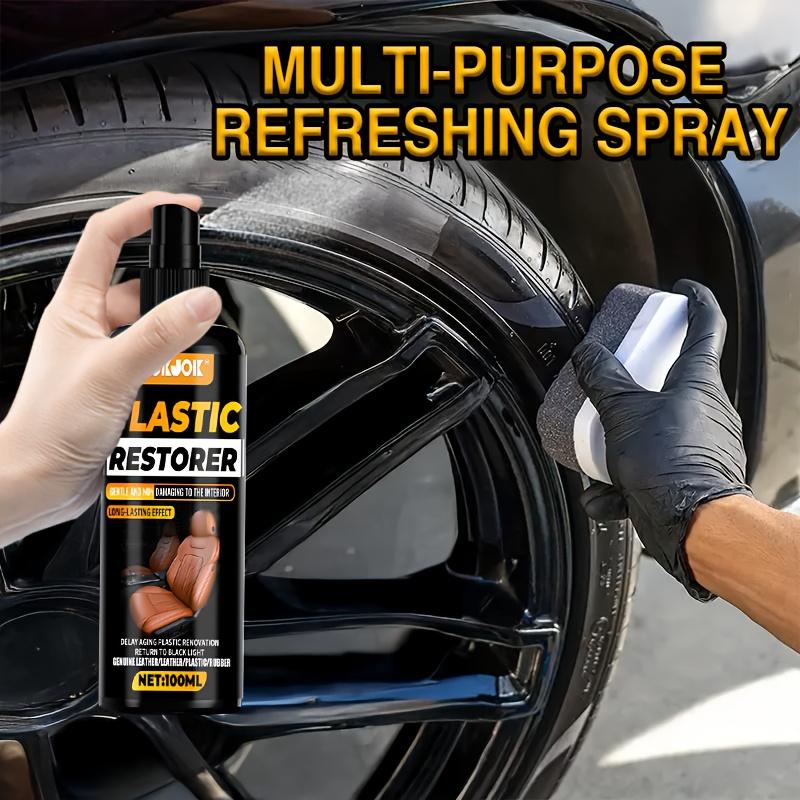 Auto Innenraum Glanzspray, stellt Glanz von Kunststoff & Leder wieder her, geeignet für Autos, Motorräder, Wohnmobile, LKWs, Autopflege