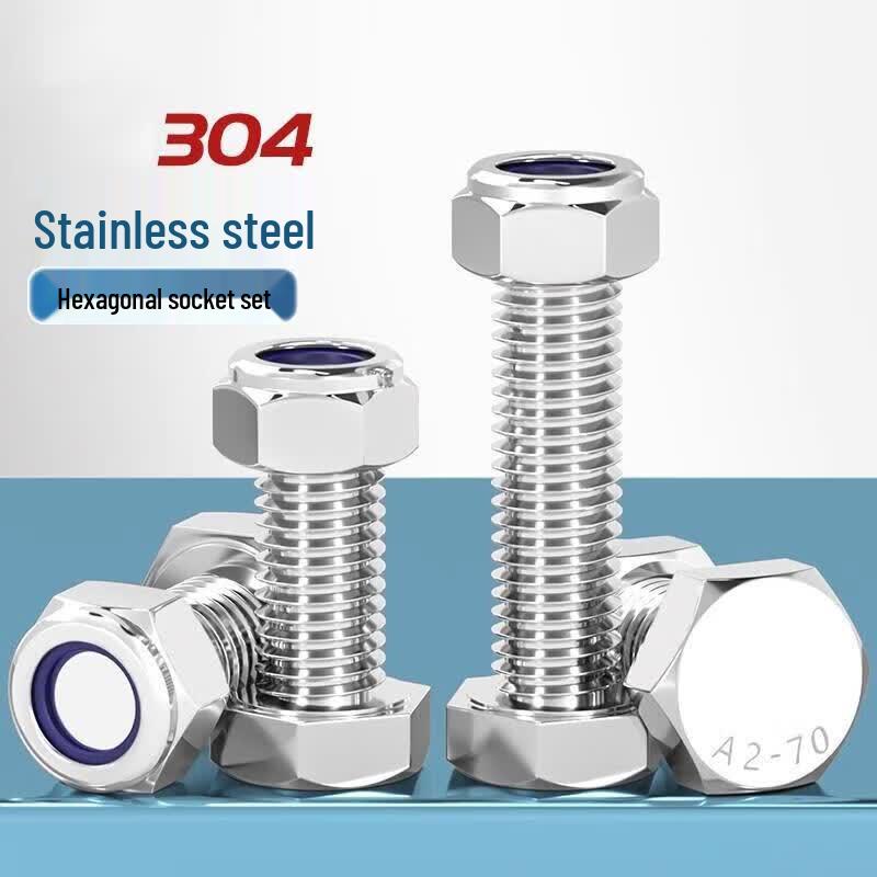 WeiFeiBai 304 Stainless Steel Hex Bolt & Nut Set