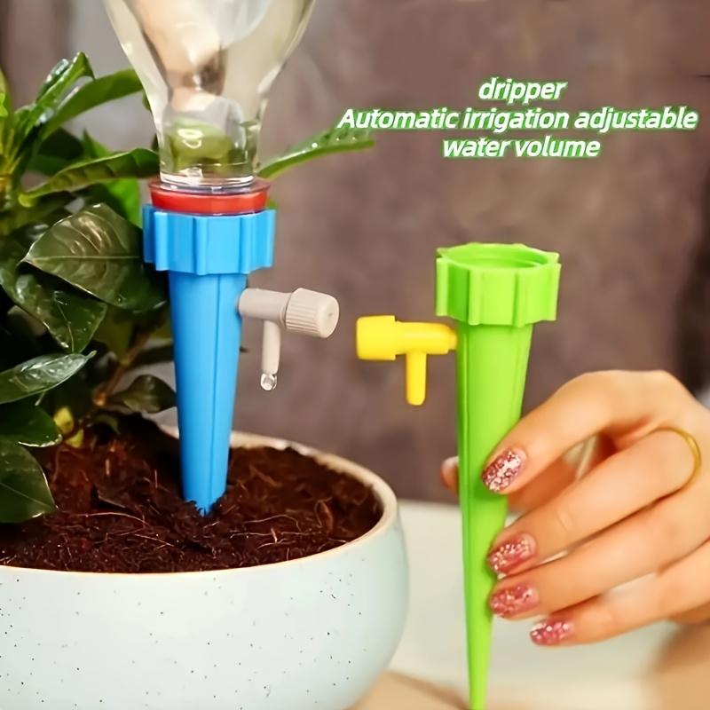 10PCS Self Watering Spikes for Plants, Automatic Drip Irrigation System, Adjustable Slow Release Watering Devices for Vacation & Travel