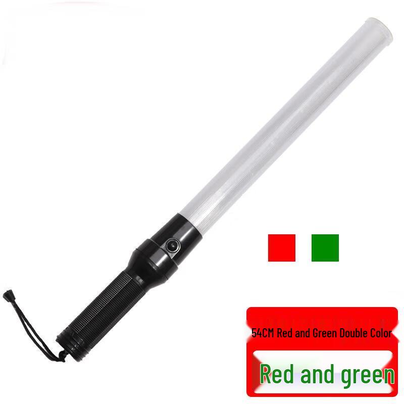 SANSHENG 54CM LED Red Green Dual Color Traffic Warning Baton 54CM