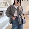 Spring and Autumn New Fashion Casual Versatile Outerwear Sweater Women's Soft Waxy Twist Simple Knitted Cardigan Top Trendy