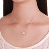 Kiss Disney Collection Winnie Pooh/Honey Message Silver Necklace Women 40cm Wrapping Bag Box DI-SN704-40