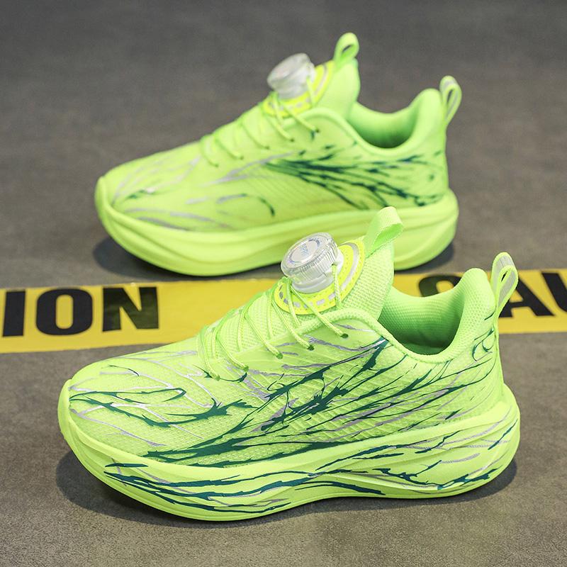 New Arrival Children Sneakers For Boys Air Mesh Breathable Running Sports Shoes Kids Girls Flat Casual Shoes Big Size 40