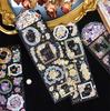 2/8pcs Kawaii Kpop Decorative Stickers Rose Love Shell Light Laser Gold Stickers DIY Scrapbook Stationery Stickers