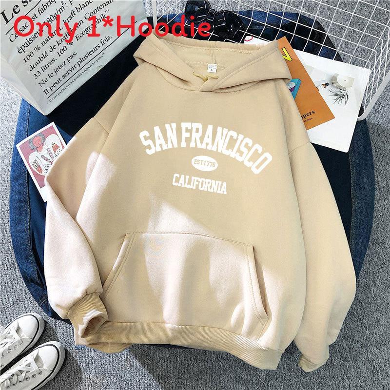 Girl Hoodie With 3d Letter Pattern Thick Fleece Winter Casual Wear For Fall