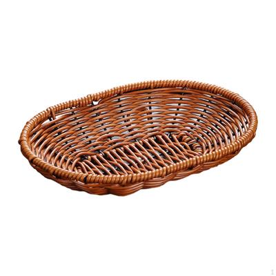 Bread Basket, Food Storage Tray, Picnic Breakfast Kitchen Fruit Holder, Tray