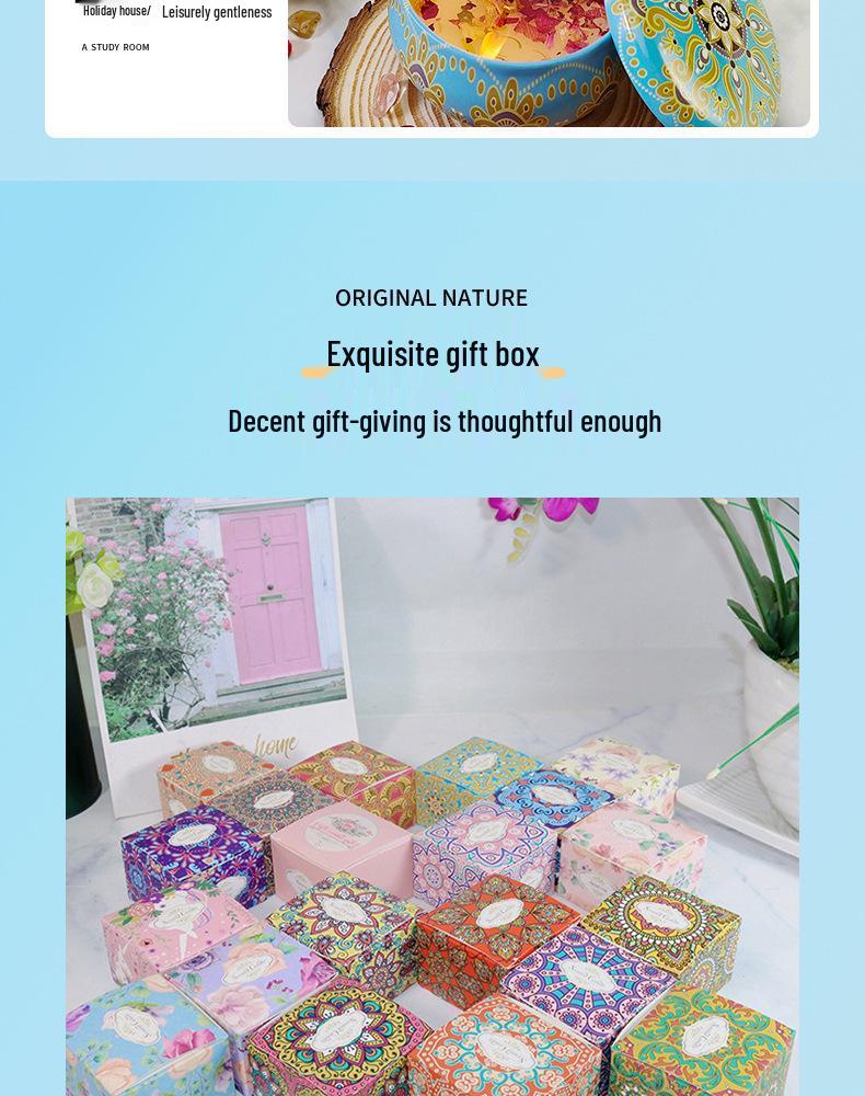 Aromatherapy Soy Candle Gift Set - Essential Oil Scented Birthday Present & Party Favor Ornament