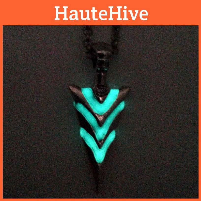 Luminous Necklace Arrow Pendant Jewelry Necklace For Gift And Holiday Decor