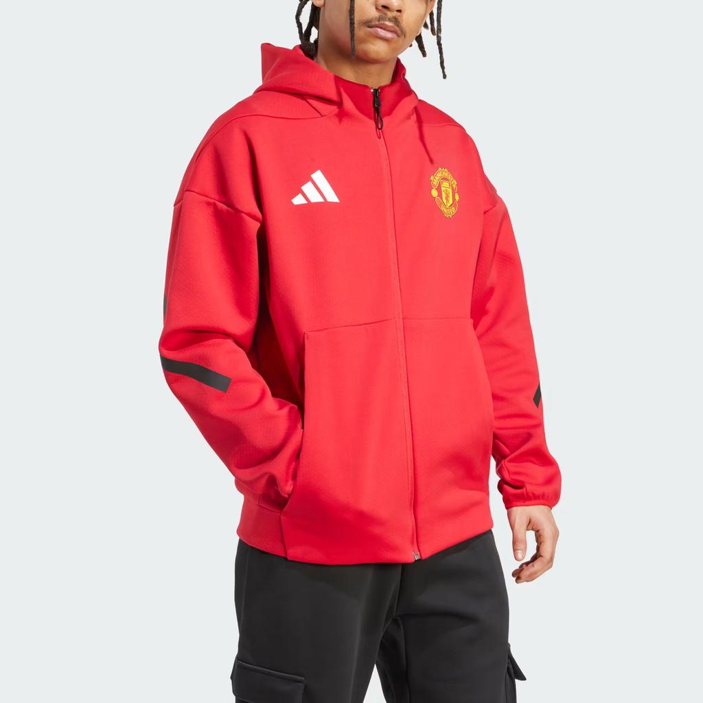 Adidas Manchester United Z.N.E. Anthem Fashion Allsidig Hettejakke med Lange Ermer Herrejakker JN2901