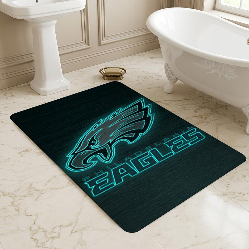 Eagles Logo Living Room Nonslip Area Rug Soft Carpet For Bedroom Game Playroom Sofa Office Home Decor Doormat Christmas Gift C10235