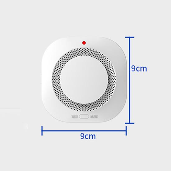 Independent Smoke Detector Sensor Fire Alarm System For Home Office Security Smoke Alarm Fire Protection Battery Powered