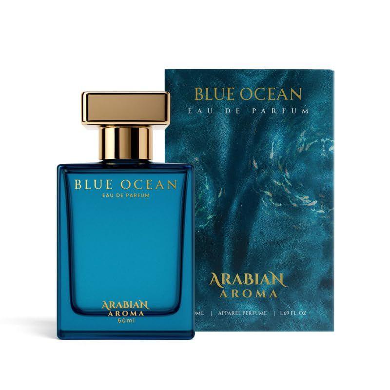 Arabian Aroma Blue Ocean Eau de Parfum – Long Lasting– Mens Perfumes Long Lasting – 50ml
