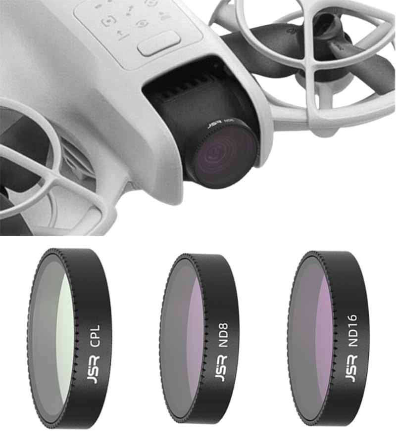 

DJI Neo Дрон Совместимый Фильтр Объектива Набор Фильтров Рамка из Алюминиевого Сплава Покрытие HD Фильтр Нейтральной Плотности Многослойный (CPL+ND8+ND16)
