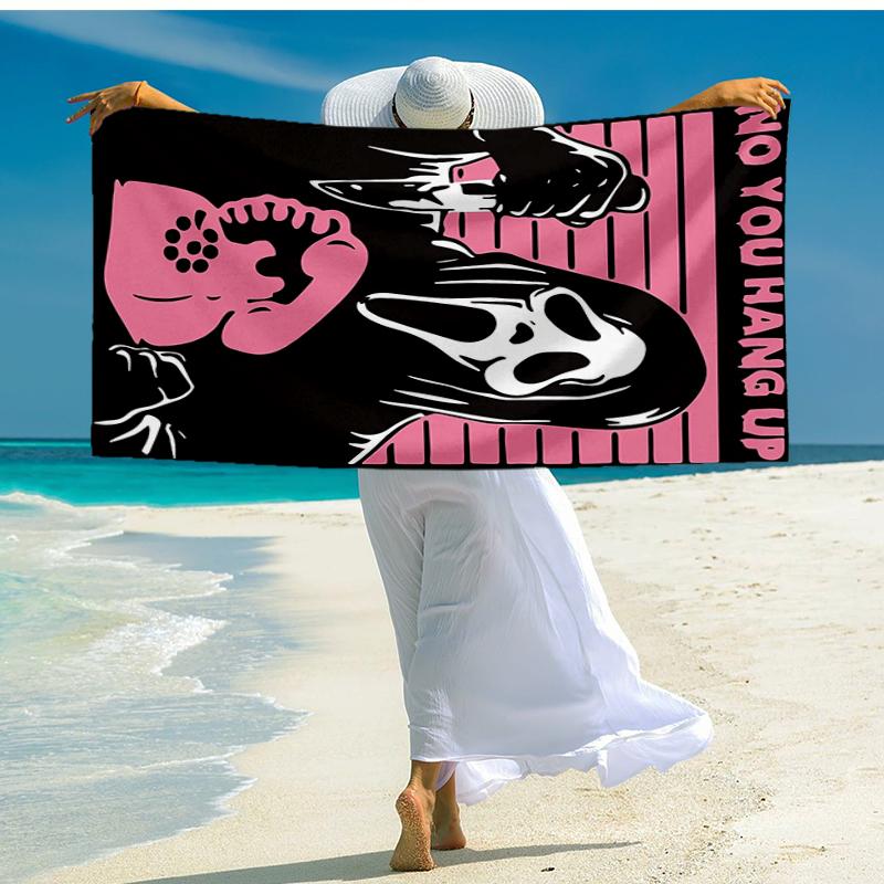Scr-eam Horror Movie Beach Towel, Super Soft Microfiber, Gift for Her/Him, Birthday, for Pool, Beach, Travel, Home Decor Fan gifts