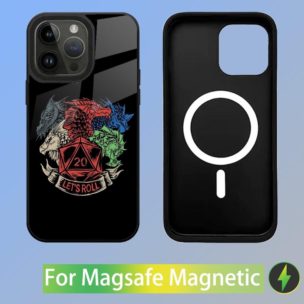 Game D-Dungeons D-Dragons D-DND Phone Case For iPhone 16,15,14,13,12,11,Plus,Pro,Max Mini Magsafe Magnetic Wireless Charging