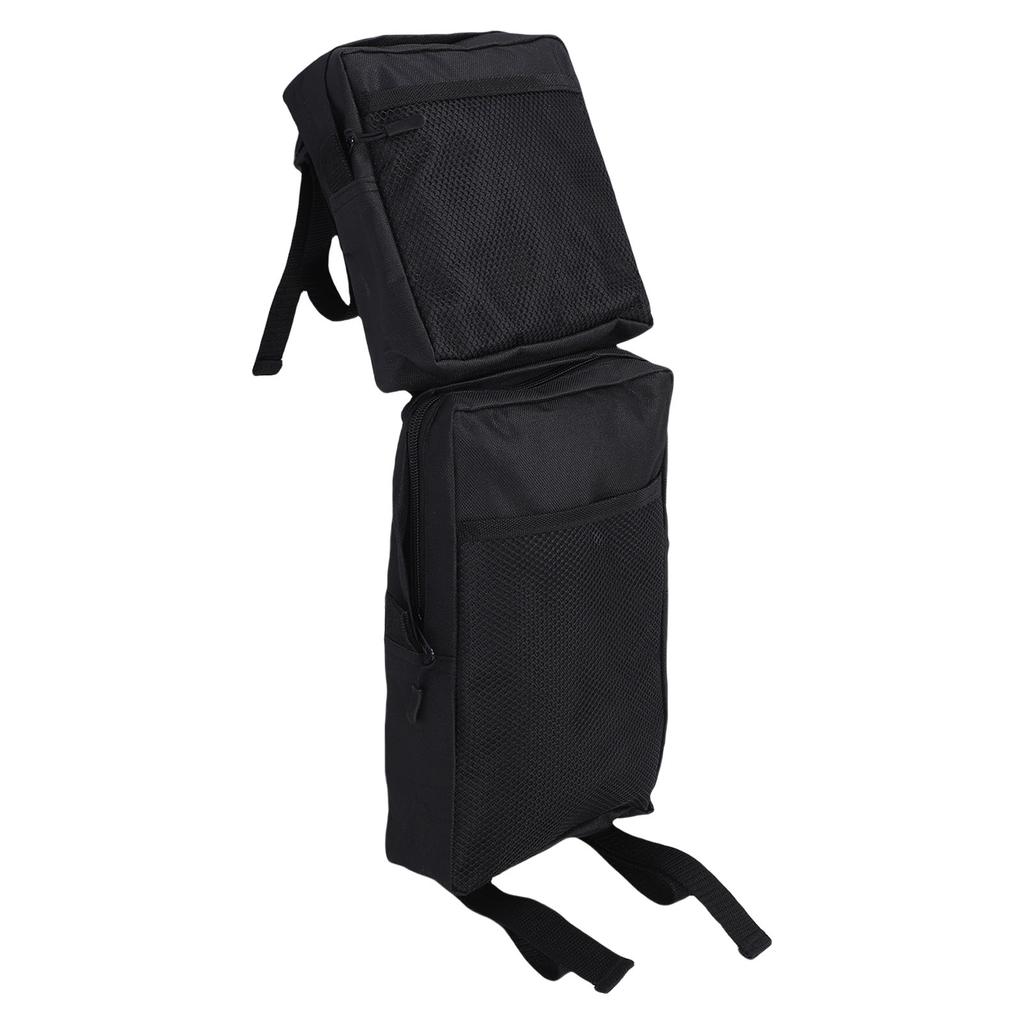 2PCS ATV Side Bags Left Right Saddlebags Tank Top Storage Pocket for UTV Snowmobile Motorcycle Black