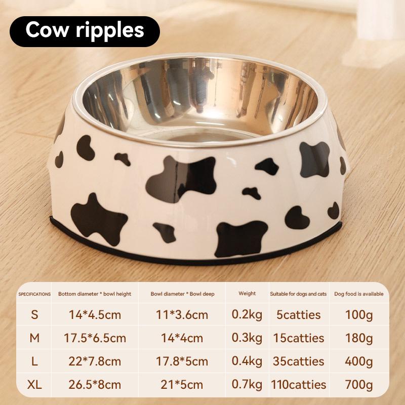 

HOOPET Dog Feeding Supplies Pet Bowls Cat Food Water Feeder Stainless Steel Pet Drinking Dish Feeder Dogs Accessories S