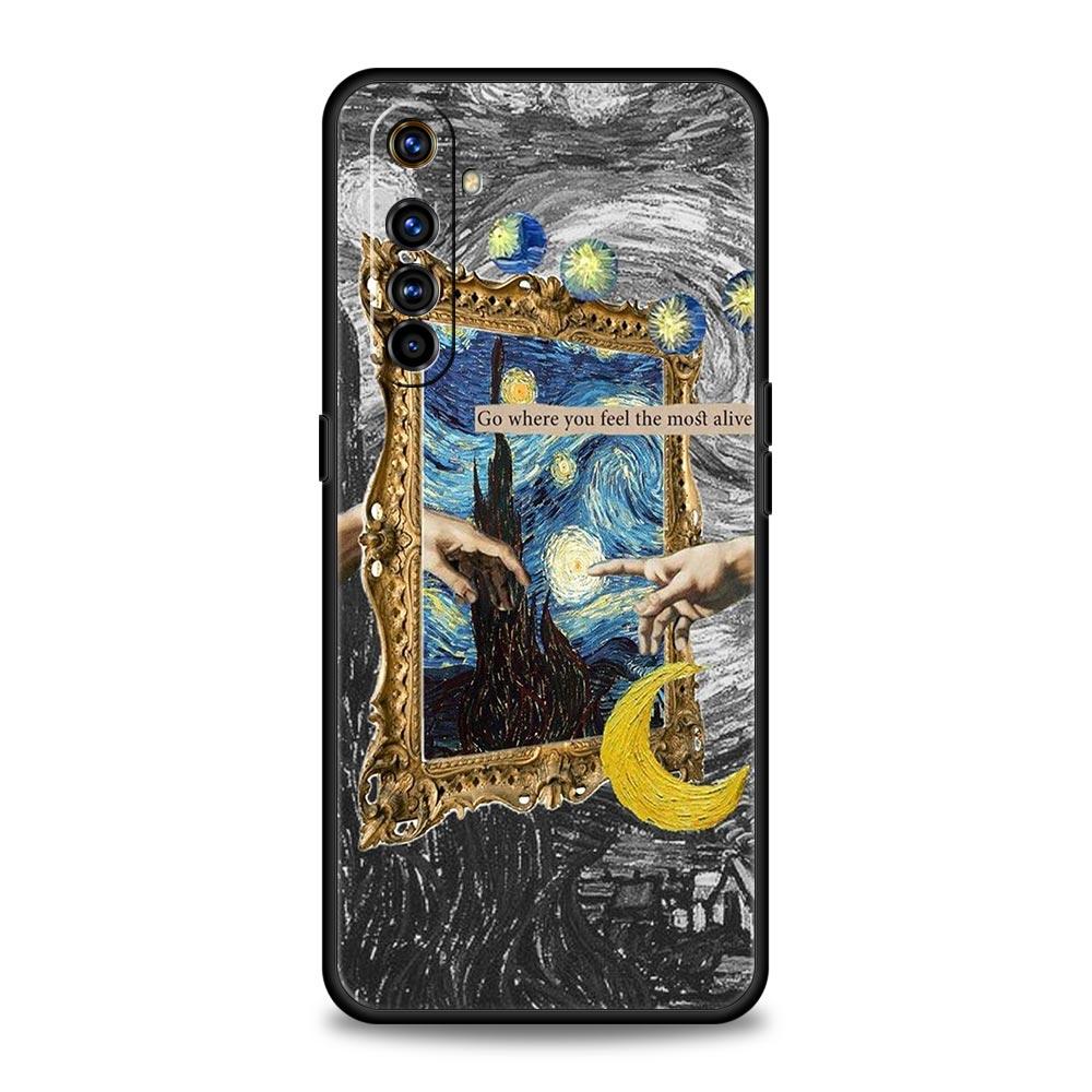Phone Case For Realme 12 11 10 9 8 5G 7 6 GT5 GT3 GT2 Pro Plus C21 C11 C25 C35 GT Neo 2 3 3T 5 Cover Starry Sky Van Gogh Art
