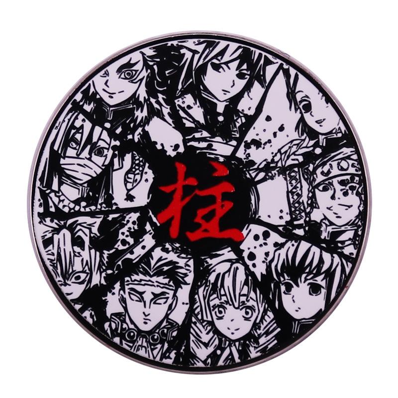 Demon Slayer Anime Lapel Pins Backpack Jeans Enamel Brooch Pin Women Fashion Jewelry Gifts Cartoon Badges