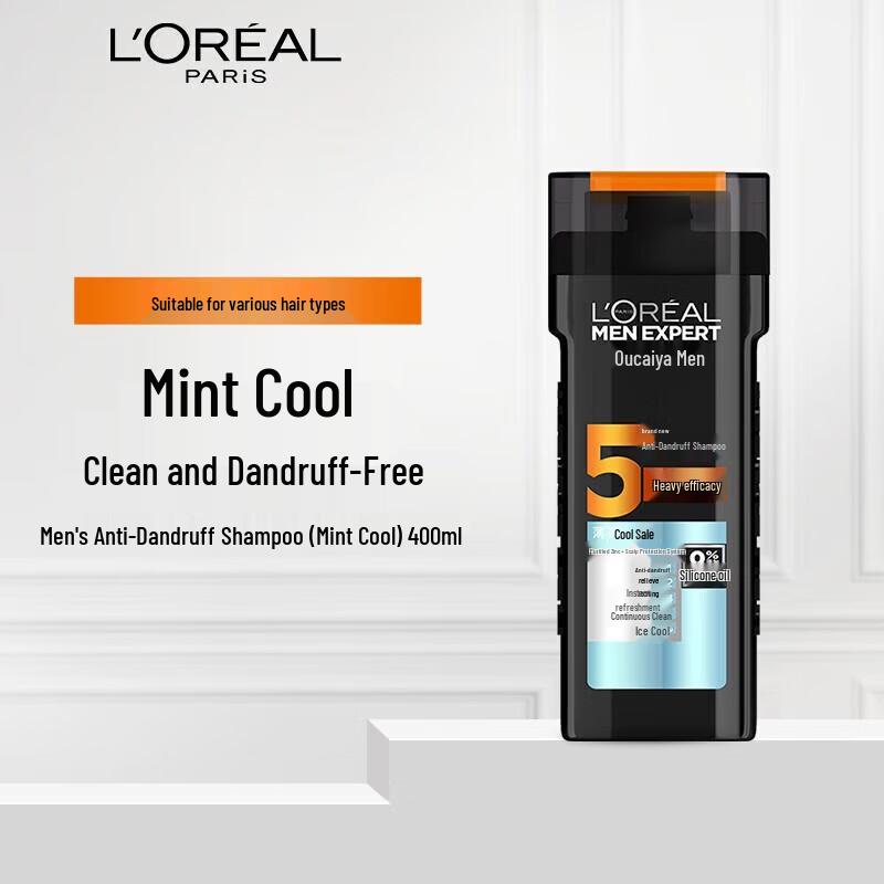 

L Oreal Men s Anti-Dandruff Cool Mint Shampoo