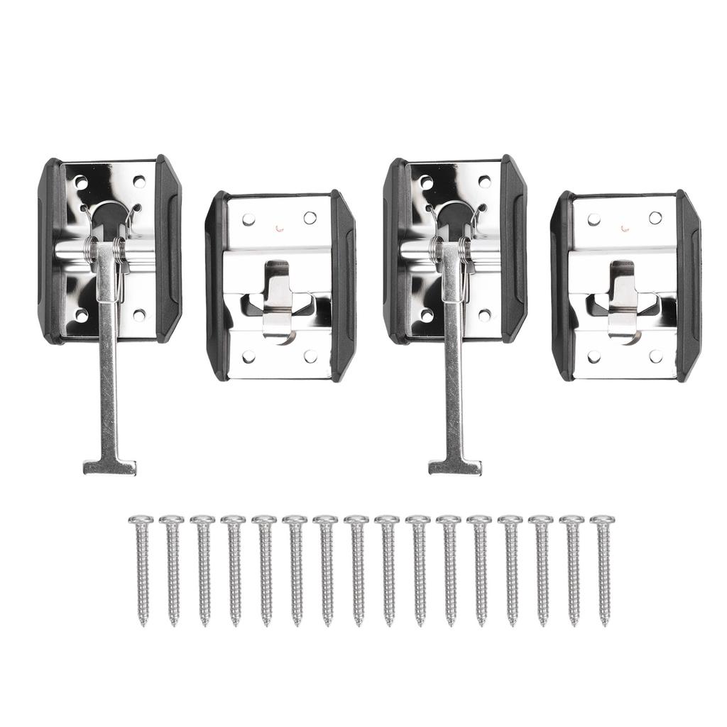 6 Zoll T-förmiger Eingangstürriegel Verdickter 304 Edelstahl Wohnmobil-Eingangstürriegel Halter für Wohnwagen