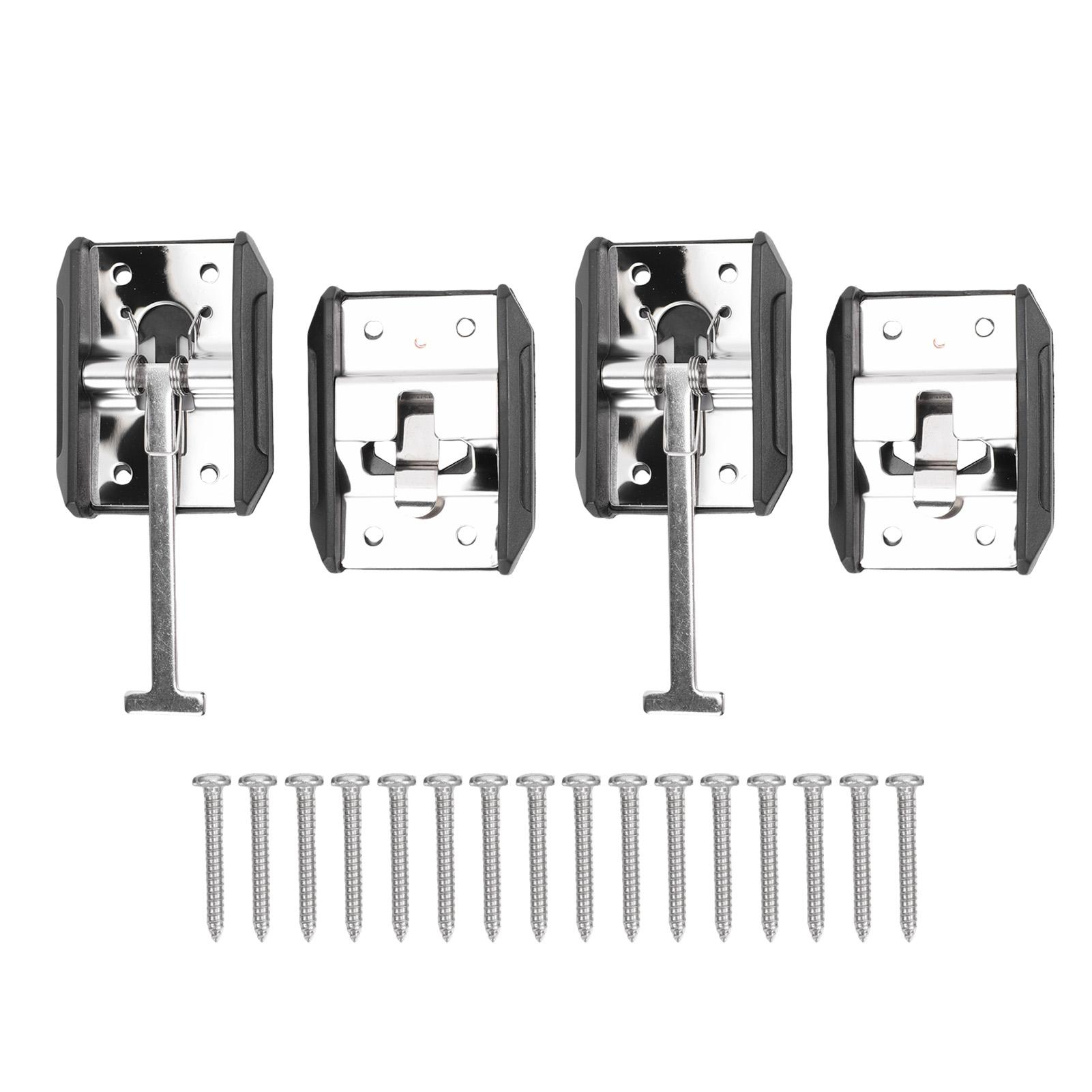 

6inch T Style Entry Door Latch Thickened 304 Stainless Steel RV Entry Door Latch Catch Holder for Travel Trailer