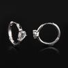White Topaz Pear Earrings 925 Sterling Silver Rhodium Fine Jewelry Gift for Her