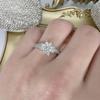 Korean fashion versatile diamond romantic snowflake ring