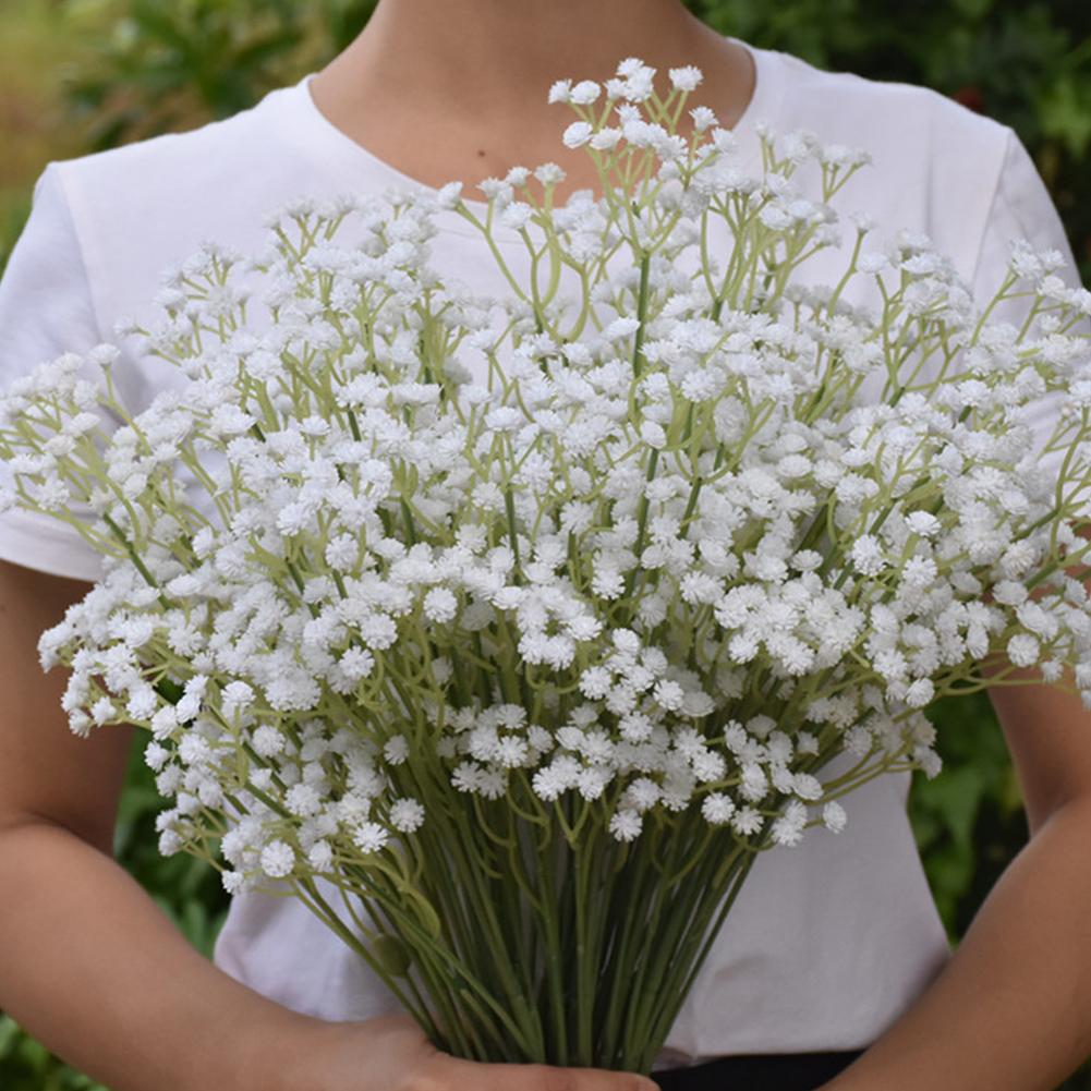 Braut Handsträuße Künstliche Hochzeitsblumen Simulation Schleierkraut Halte Strauß Dekoration