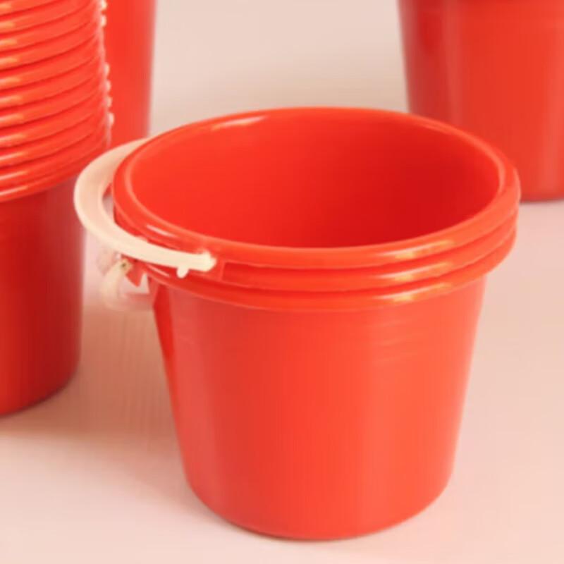 Red Plastic Paint Mixing Bucket