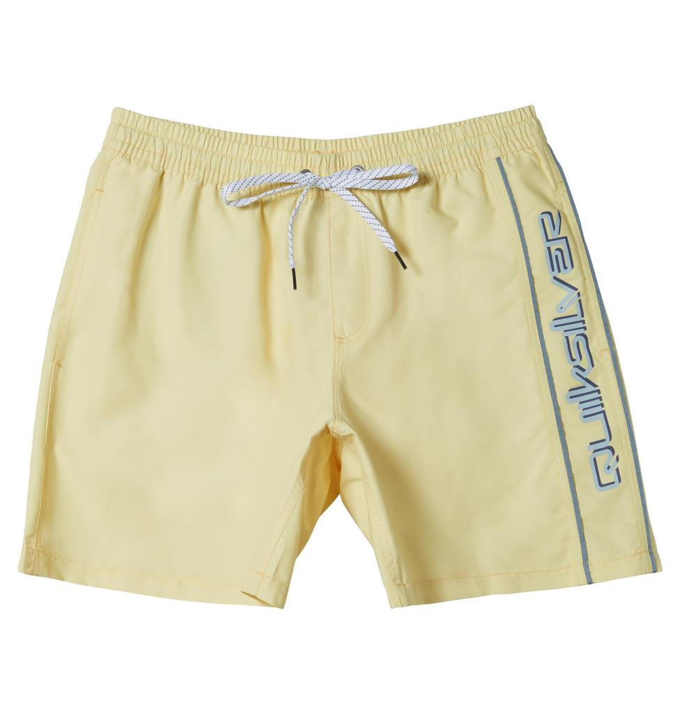 Quiksilver JAM Shorts, Double Piping, 19-inch Length, with Inner Shorts, AQYJV03157 YED0, Small