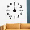 Silent Digital Wall Clock DIY Hanging Watch Simple Mute Clock  Bedroom